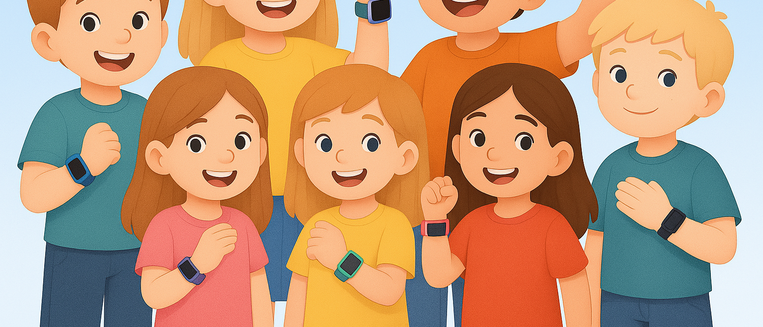 Smartwatch dla dzieci tło